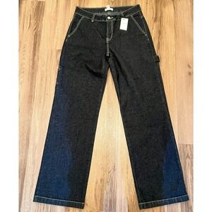 Forever 21 Size 27 Premium Dark Indigo Carpenter Jeans Relaxed Streetwear Grunge